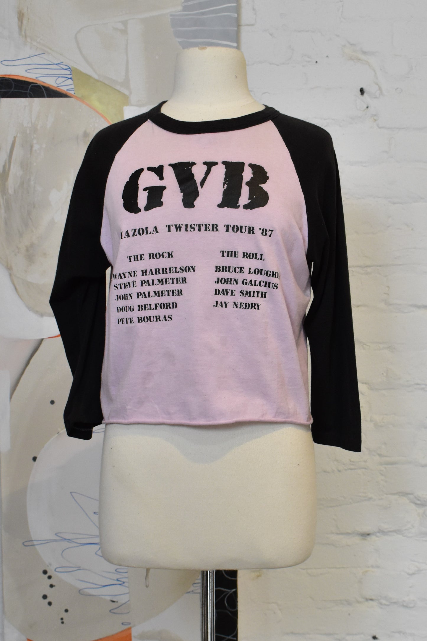 Vintage 1987 GVB Mazola Twister Tour Raglan T-shirt