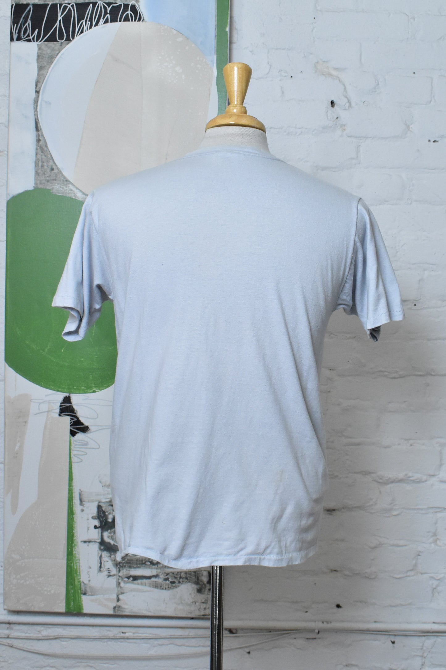 Vintage NBC Sports K-Brand Pocket T-Shirt | Made In USA | Light Blue Crewneck
