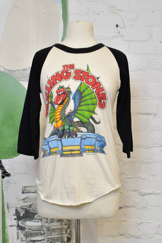 Vintage The Knits 1981 Rolling Stones Tour Raglan T-Shirt