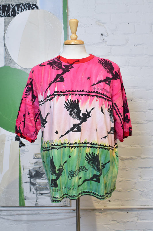 Vintage Santana Open The Door To The Millenium Tie Dye Band Tee