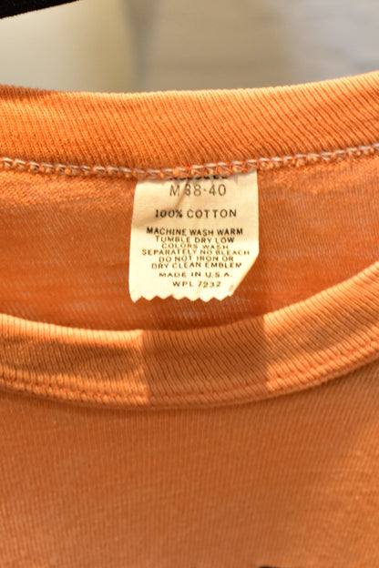 Vintage 1960s Orange Wonderclam Single Stitch Graphic T-Shirt