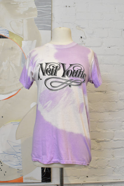 Vintage 1970s Neil Young Tie-Dye Graphic T-Shirt