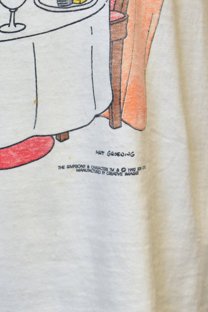 Vintage 1992 The Itchy & Scratchy Show T-Shirt Creative Images Single Stitch Cartoon Graphic