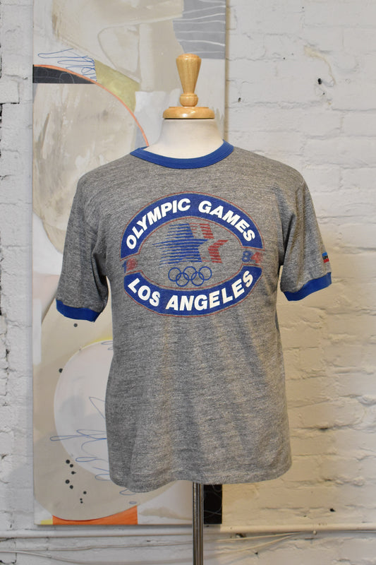 Vintage Levis 1984 Olympic Games Los Angeles Ringer T-Shirt