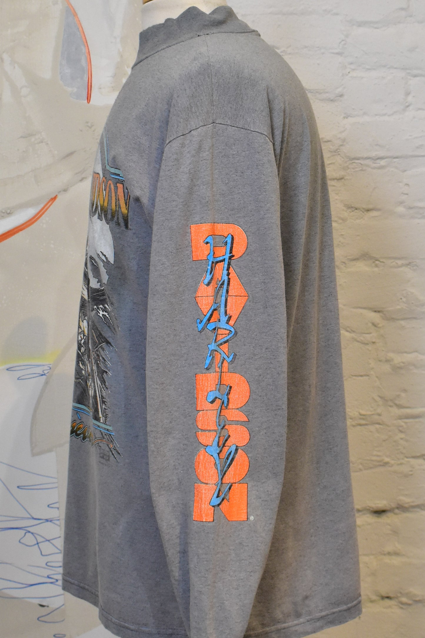 Vintage Harley-Davidson Persevere Graphic Long Sleeve Shirt