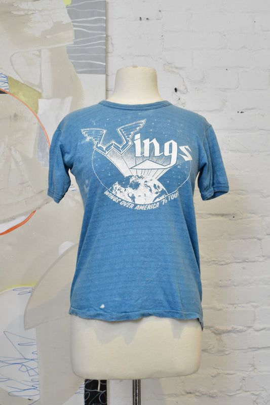 Vintage 1976 Wings Over America Tour Band T-Shirt