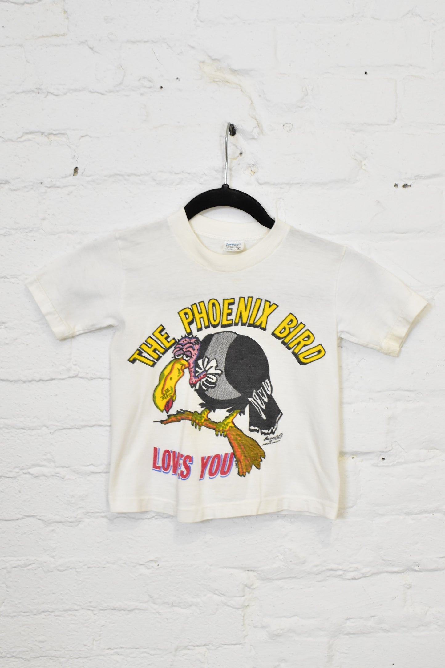 Vintage 1960s Towncraft Penneys The Phoenix Bird Loves You Kids Souvenir T-Shirt