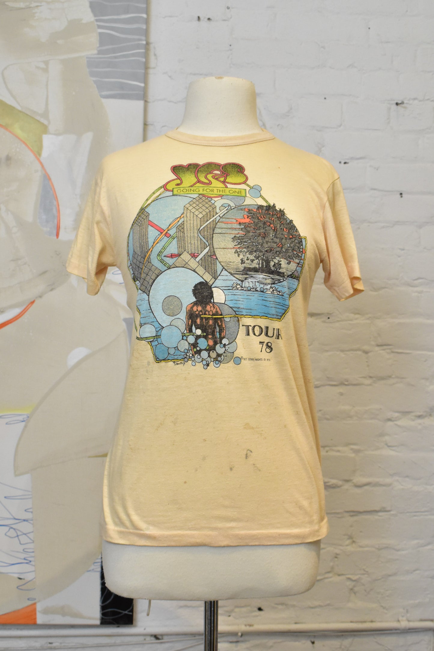 Vintage 1978 Yes Going For The One Tour 78 T-Shirt