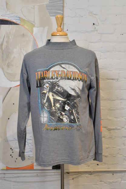 Vintage Harley-Davidson Persevere Graphic Long Sleeve Shirt