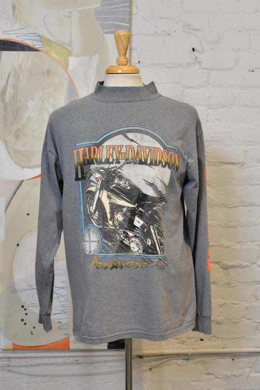Vintage Harley-Davidson Persevere Graphic Long Sleeve Shirt