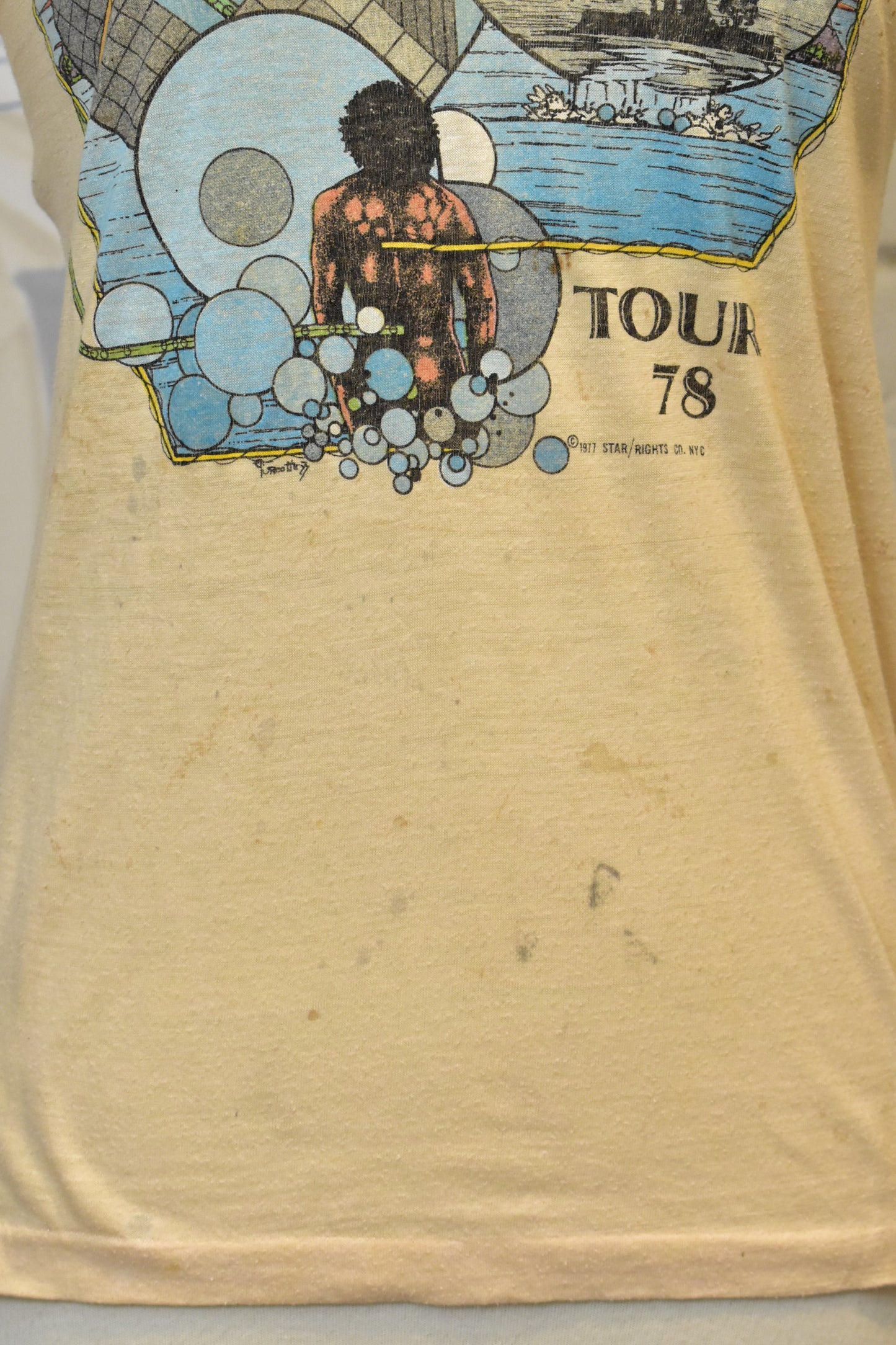 Vintage 1978 Yes Going For The One Tour 78 T-Shirt