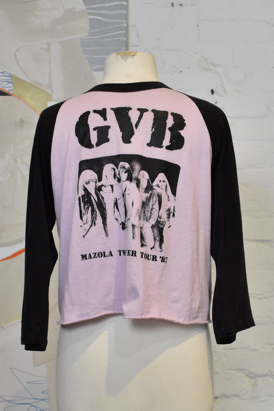 Vintage 1987 GVB Mazola Twister Tour Raglan T-shirt