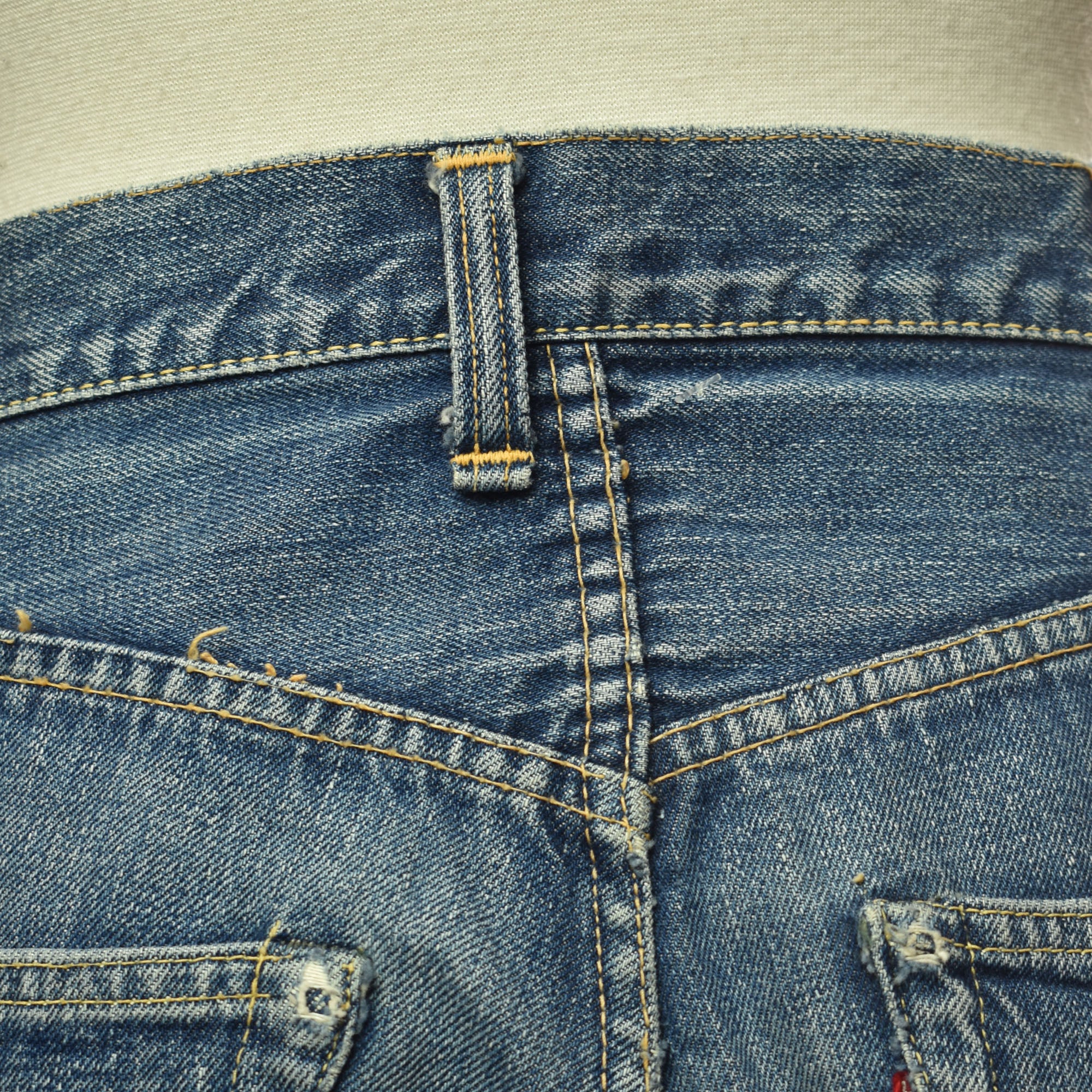 Rare Vintage Early 60s Levi's 501 Hidden Rivets Big E Selvedge