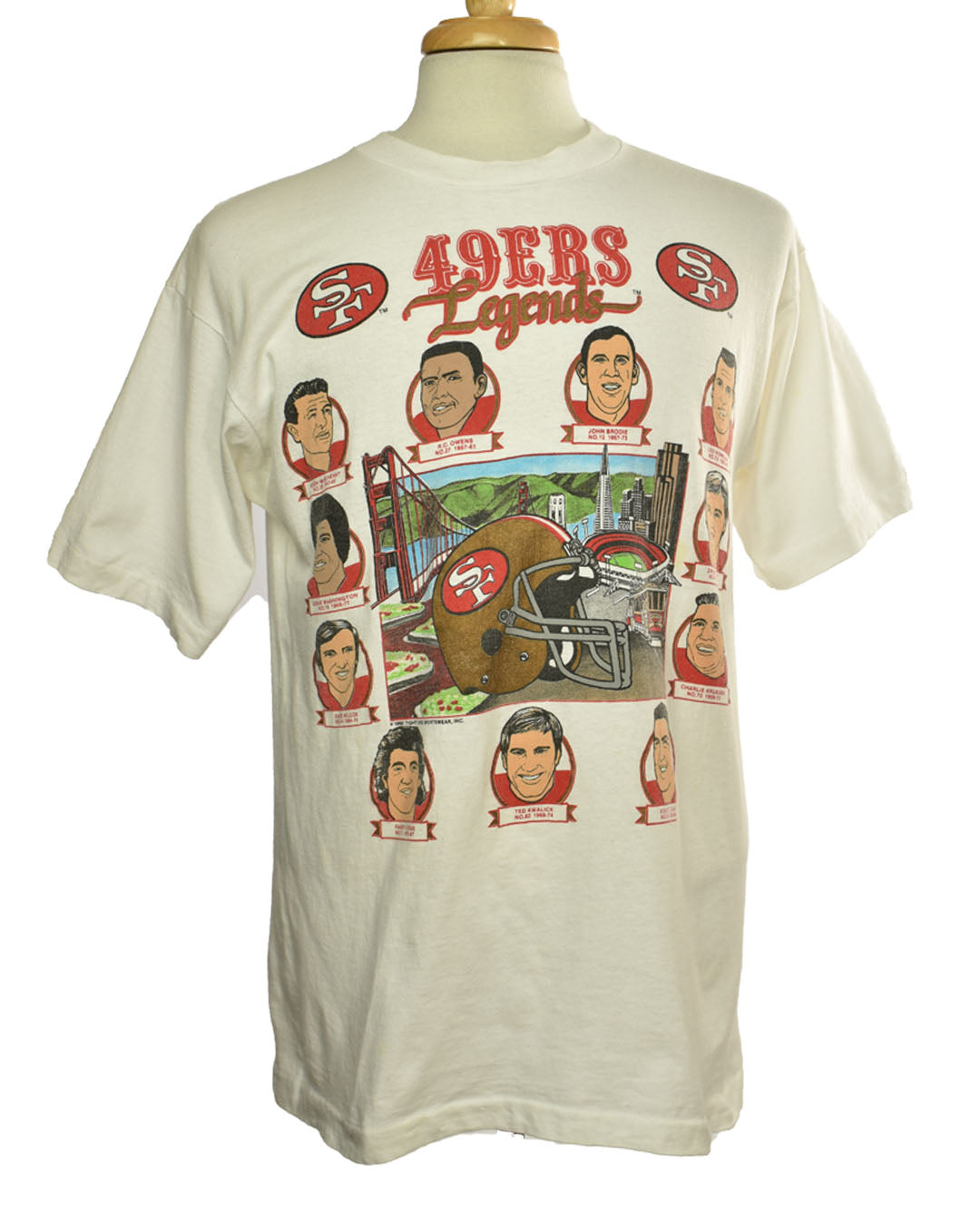 Vintage 1989 NFL San Francisco 49ers Legends Single Stitch T-Shirt