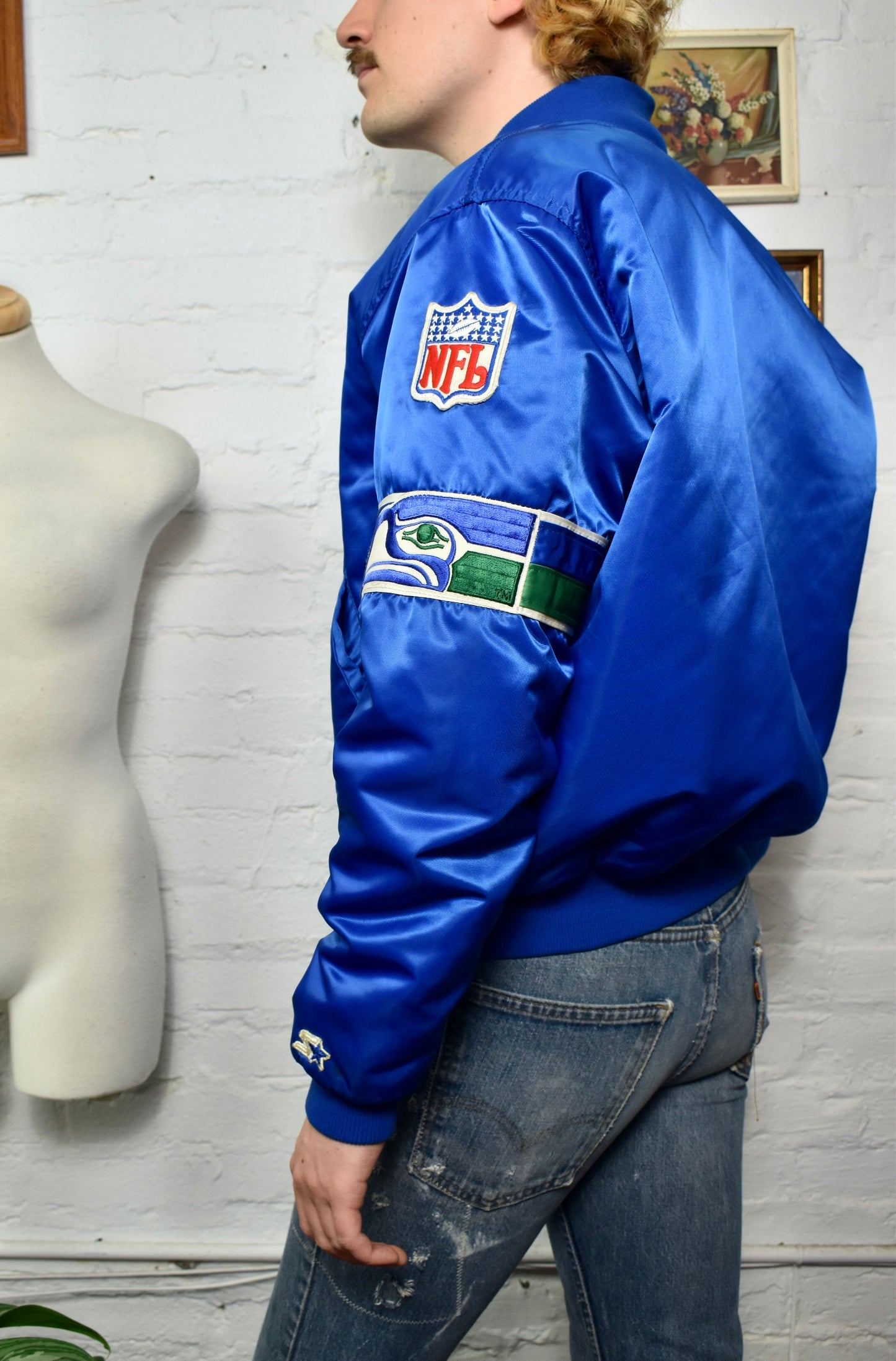 Vintage 1980's NFL Seattle Seahawks Starter Jacket