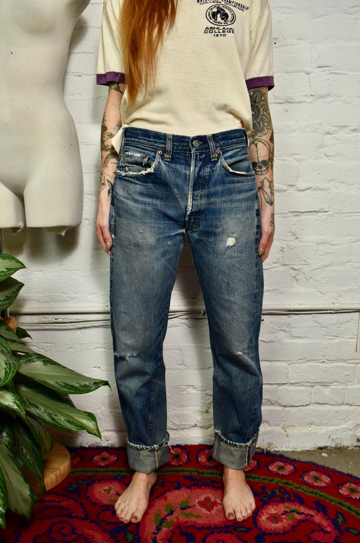 Vintage Levis 501 Redline Selvedge Jeans