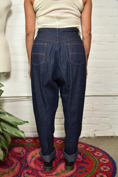 Vintage 1950's Denim Side Zip Jeans