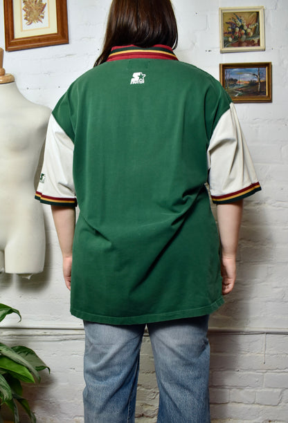 Vintage 90's "Seattle Sonics" Starter Polo T-Shirt