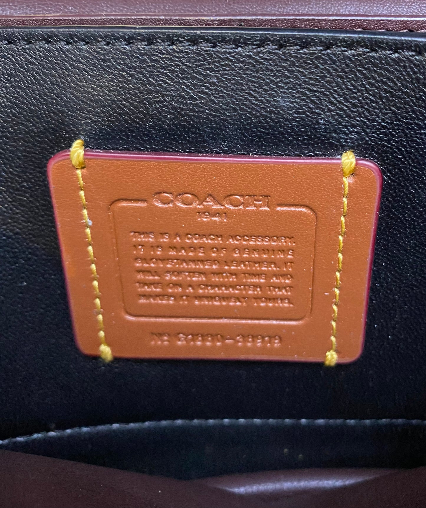 Authentic Coach Leather Clutch Callie Foldover Chain Art Deco Quilting ...