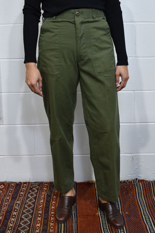 Vintage 1980s Olive Green Army Pants