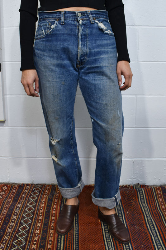 Vintage Early 1970's "Levis" 501 Selvedge Jeans
