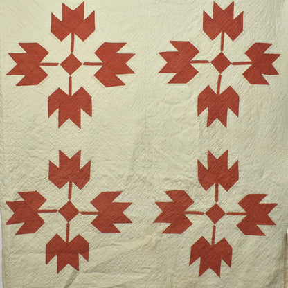 Vintage Bears Paw Patterned Quilt