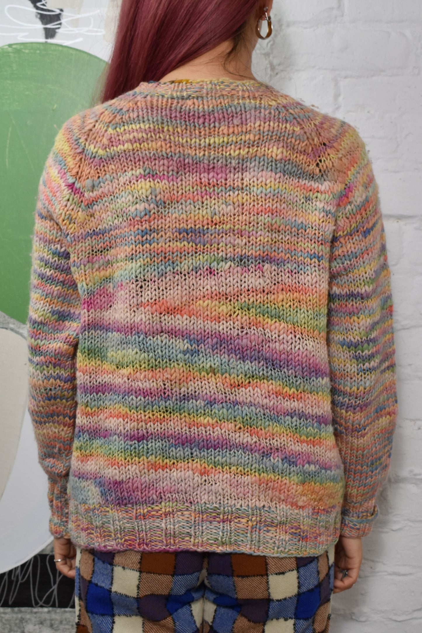 Vintage "Norm Thompson" Pastel Rainbow Sweater