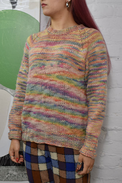 Vintage "Norm Thompson" Pastel Rainbow Sweater