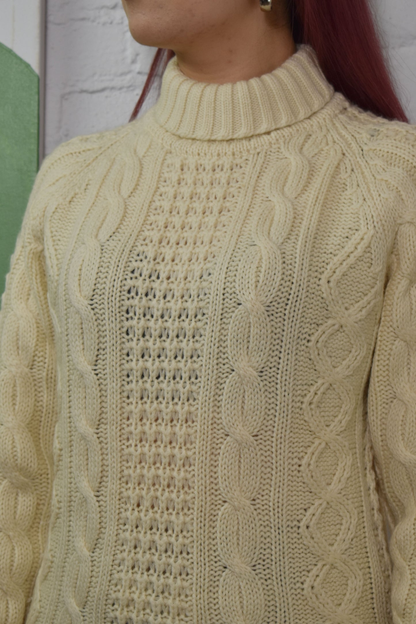 Vintage "Mister Leonard" Wool Cable Knit Sweater