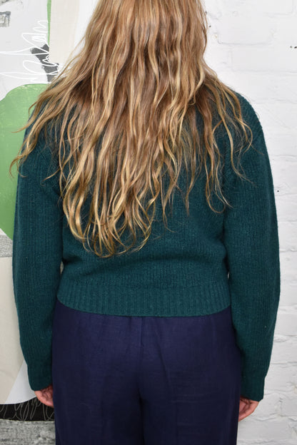 Vintage 90's "Lizsport" Emerald Knit Sweater