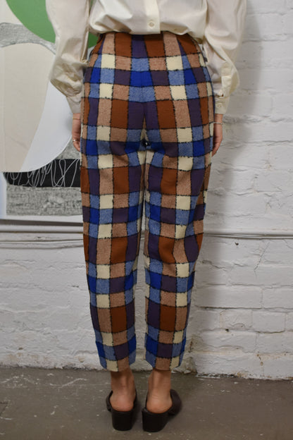 Vintage 1960's "Jantzen" Plaid Cigarette Trousers