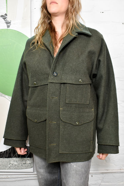 Vintage "Filson" Forest Green Mackinaw Wool Cruiser Jacket