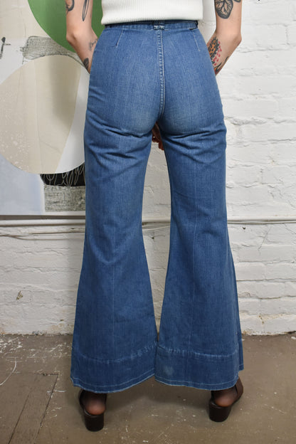 Vintage 60's/70's "Wrangler" Denim Bell Bottoms