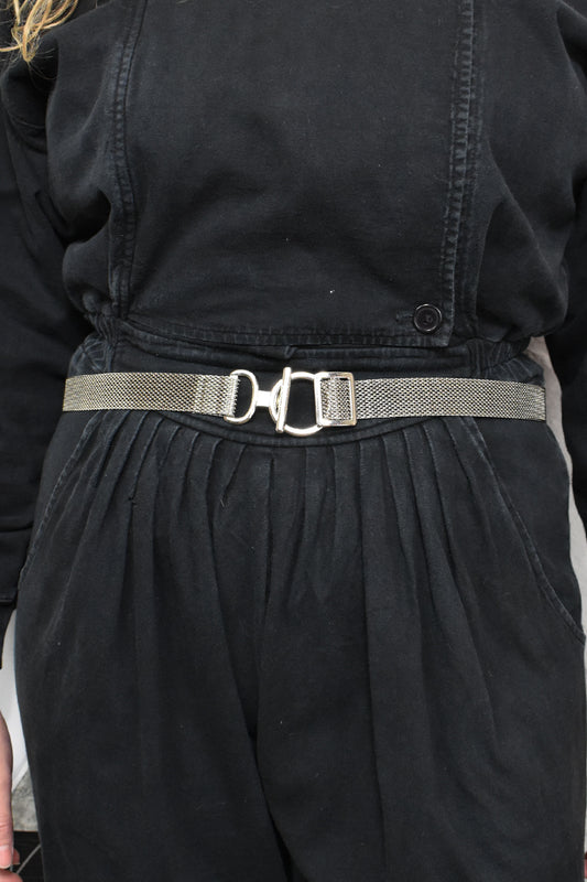 Vintage Calvin Klein Silver Chainmail Belt