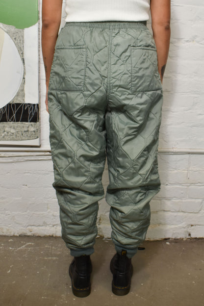 Vintage Sage Quilted Pants