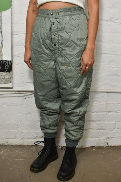 Vintage Sage Quilted Pants