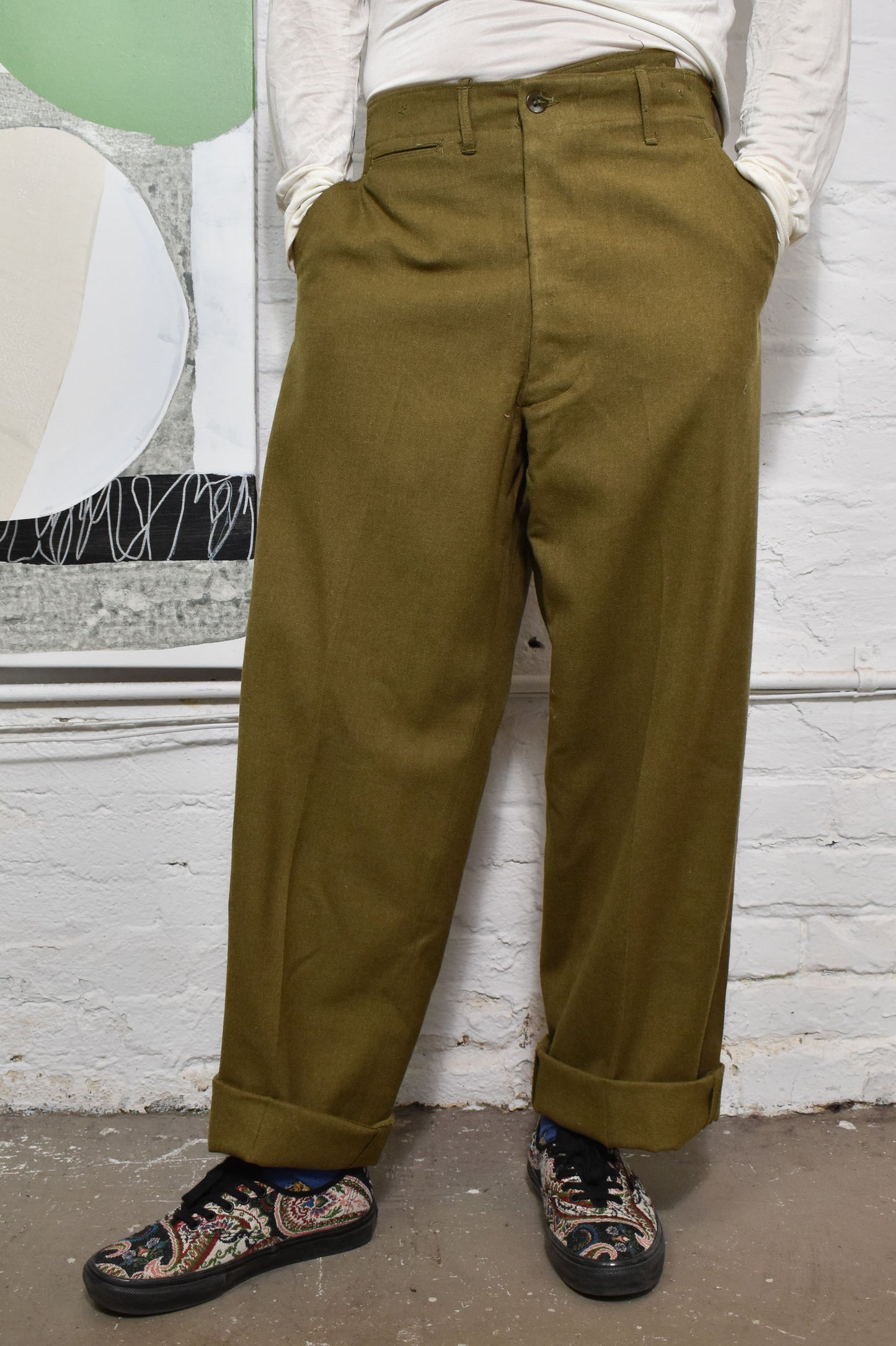 Vintage Wool Army Pants