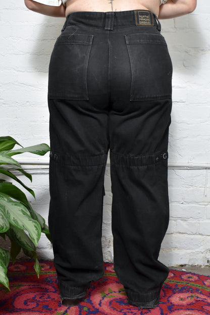 Vintage 90's "Marithe Francois Girbaud" Black Cargo Jeans