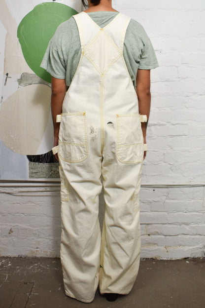 Vintage 1950's "Penney's Payday" White Carpenter Overalls