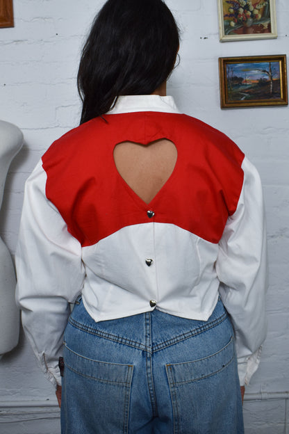 Vintage "Banjo" Western Heart Blouse