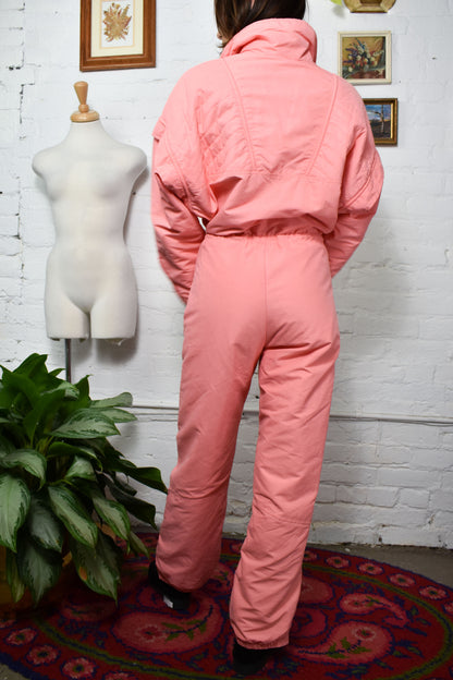 Vintage "Serac" Baby Pink Ski Snow Suit