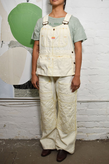 Vintage 1950's "Penney's Payday" White Carpenter Overalls