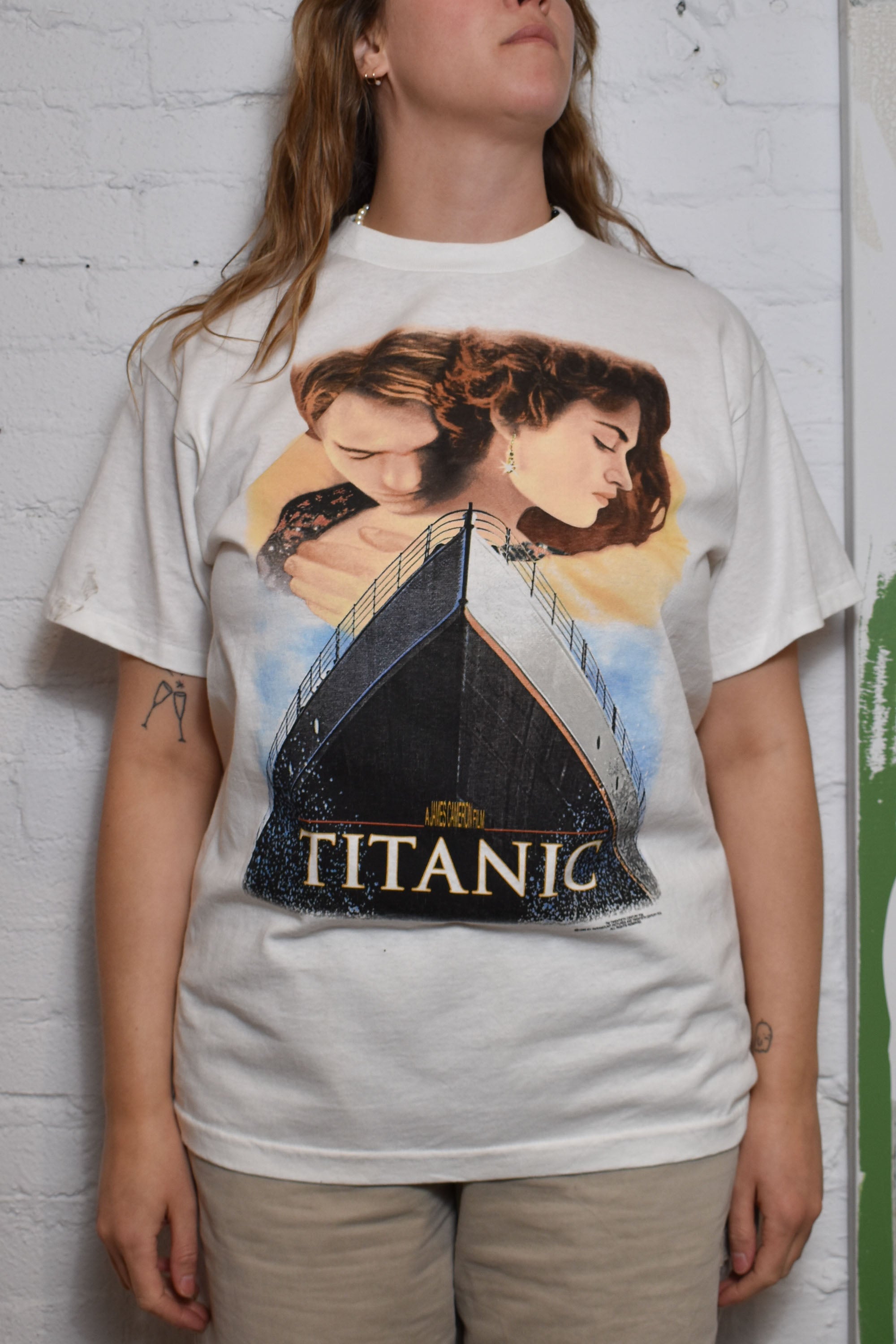 Vintage Titanic 1998 Movie Promo outlet T Shirt Size XL Single Stitch