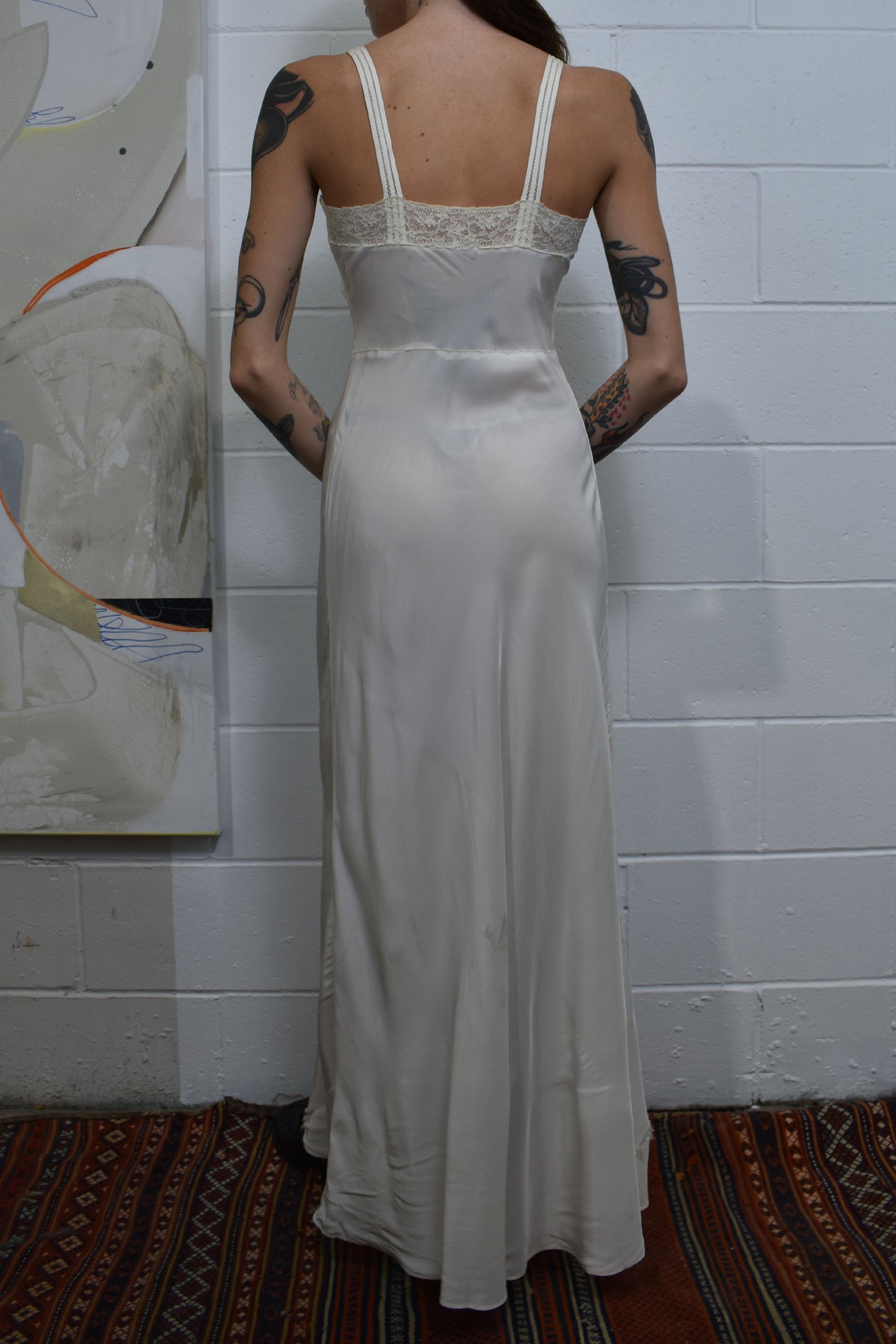 Vintage 40's/50's "Tula" Ivory Night Gown