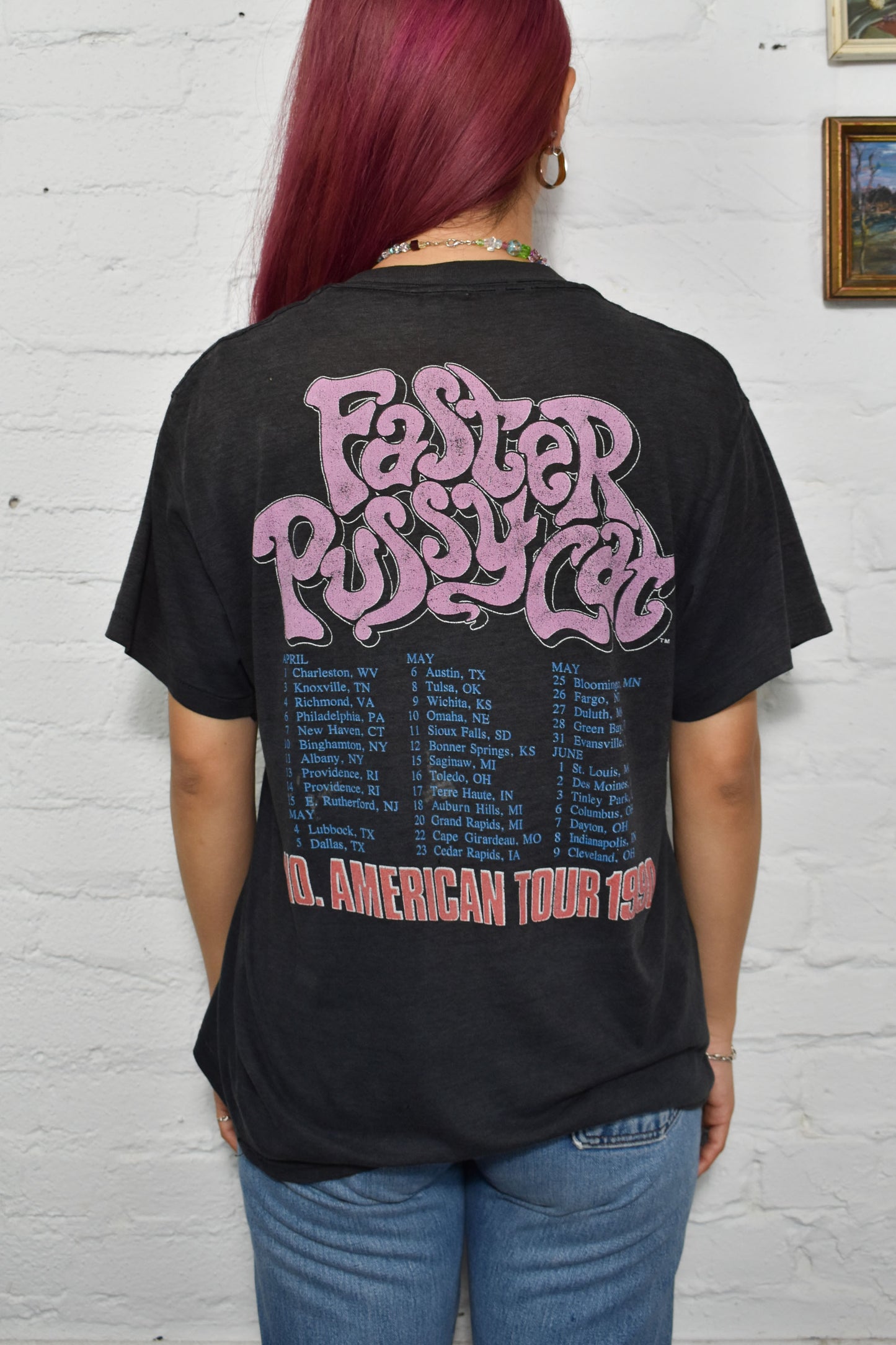 Vintage 1990 "Faster Pussycat" Tour T-Shirt