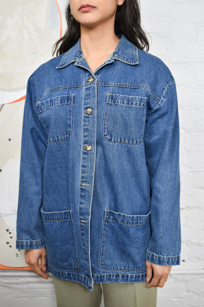 Vintage 90's Denim Chore Coat