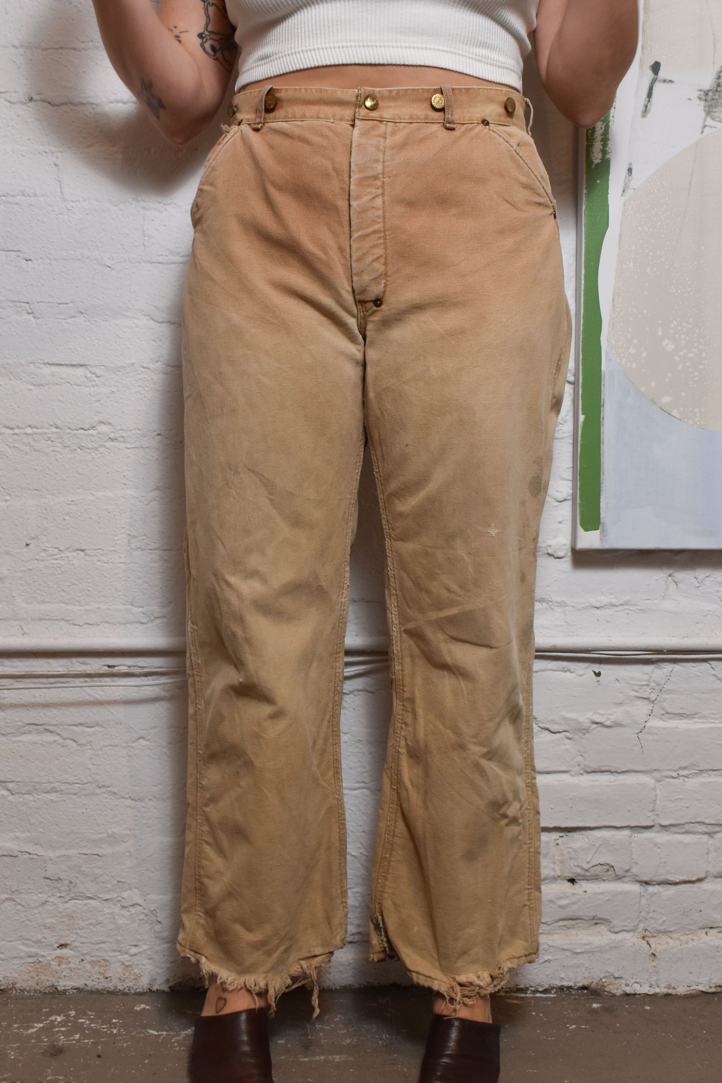 Vintage 1950's/1960s "Carhartt" Blanket Lined Work Pants