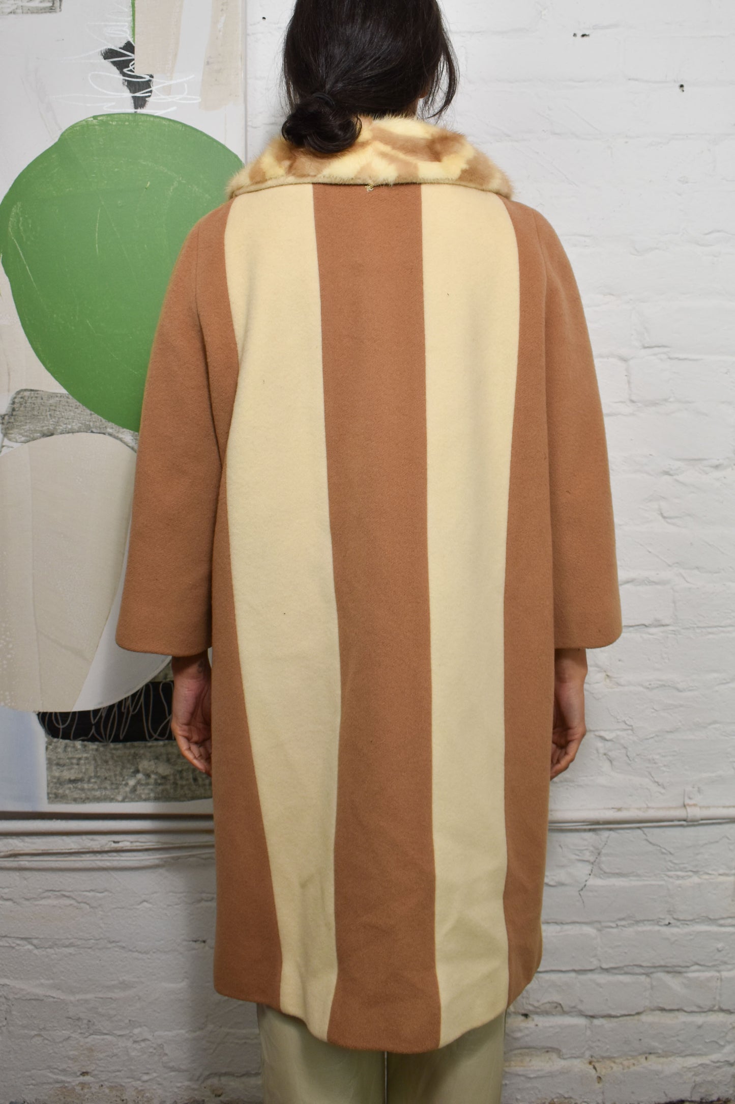 Vintage 1960's "Young Young Lilli Ann" Striped Wool Coat