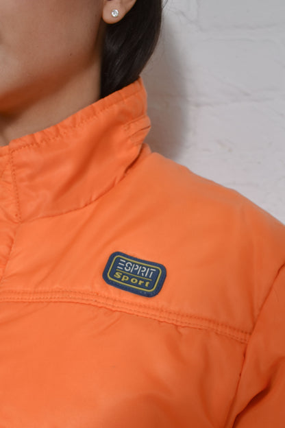 Vintage ESPRIT Sport Tangerine Puffy Jacket