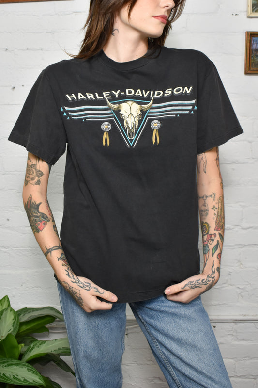 Vintage 80s/90s "Harley Davidson" Kona Hawaii Black T-shirt